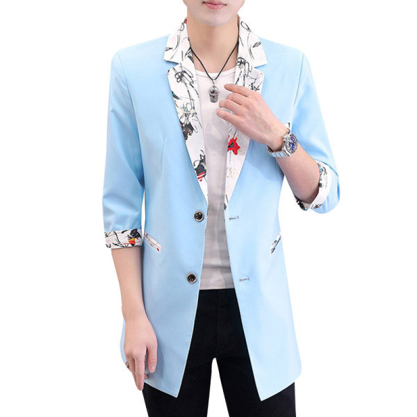 Jachetă casual pentru bărbați cu mâneci 3/4 de mărime medie