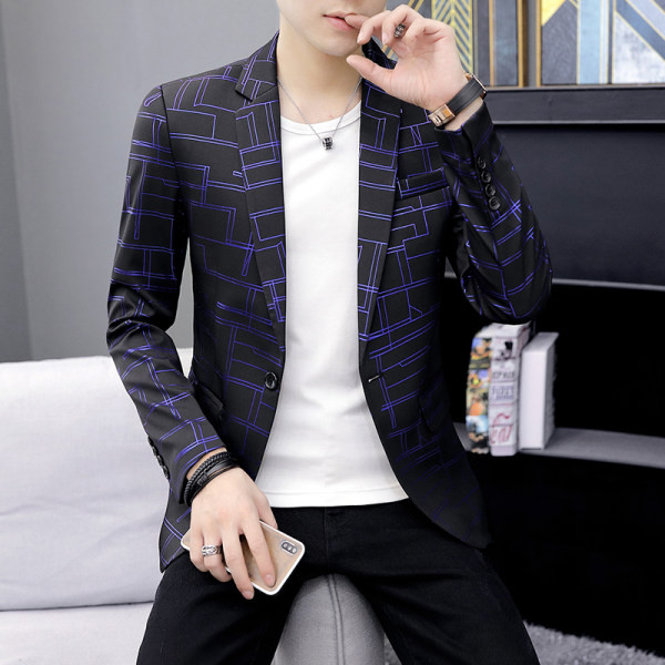 Jachetă pentru bărbați cu model și nasturi