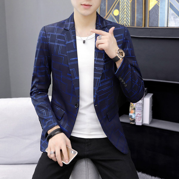 Jachetă pentru bărbați cu model și nasturi