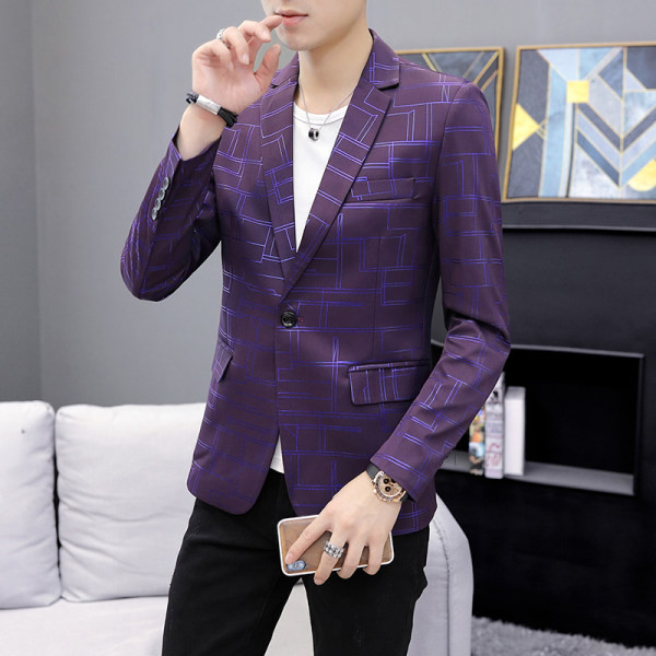 Jachetă pentru bărbați cu model și nasturi