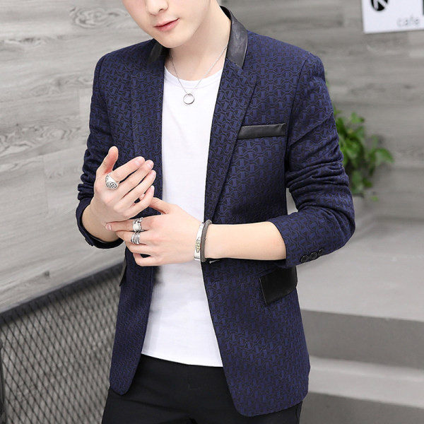 Jachetă pentru bărbați cu model și nasturi