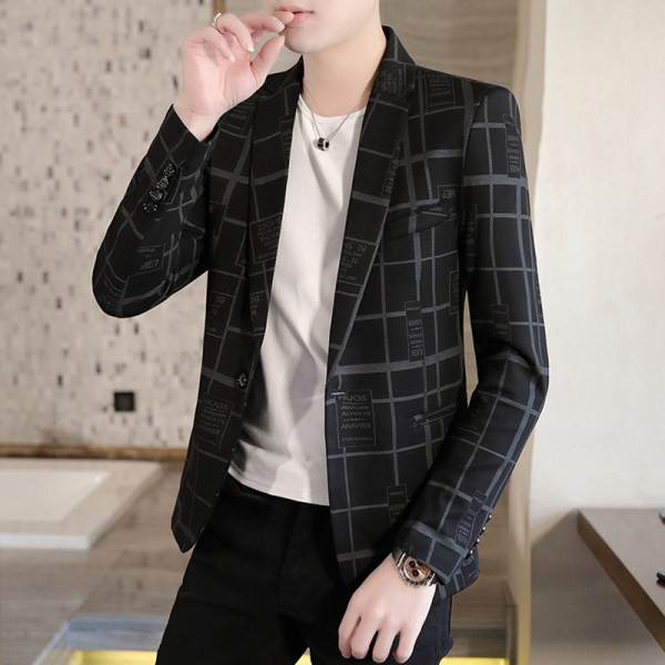 Κομψό ανδρικό  σακάκι  - με στάμπα