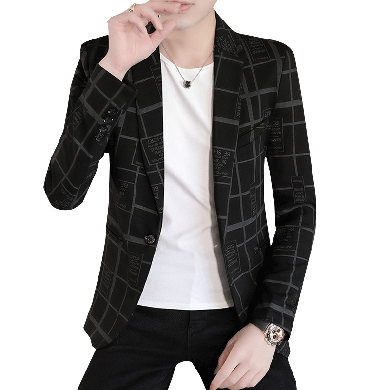 Κομψό ανδρικό  σακάκι  - με στάμπα