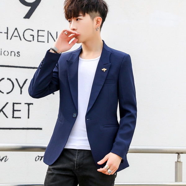 Geaca barbati model curat cu element metalic