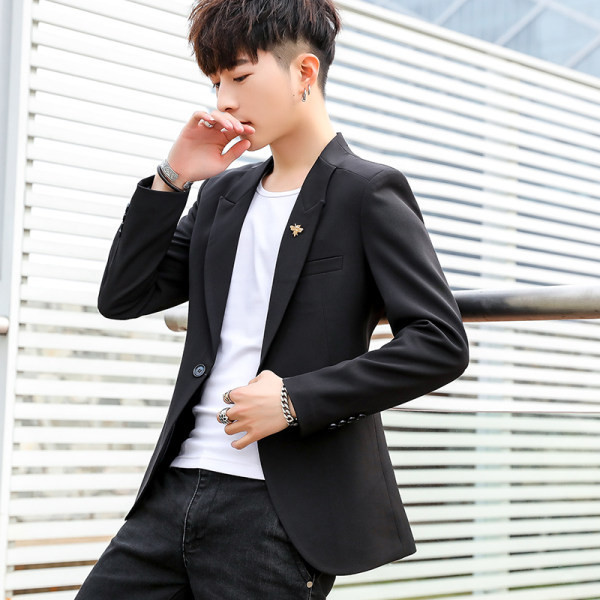 Geaca barbati model curat cu element metalic