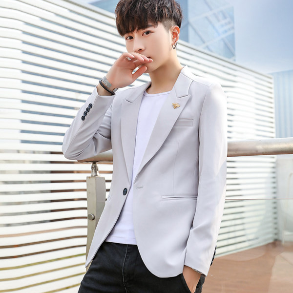 Geaca barbati model curat cu element metalic