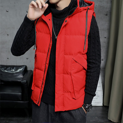 Madinga vyriška rudens-žiemos liemenė su gobtuvu kelių modelių