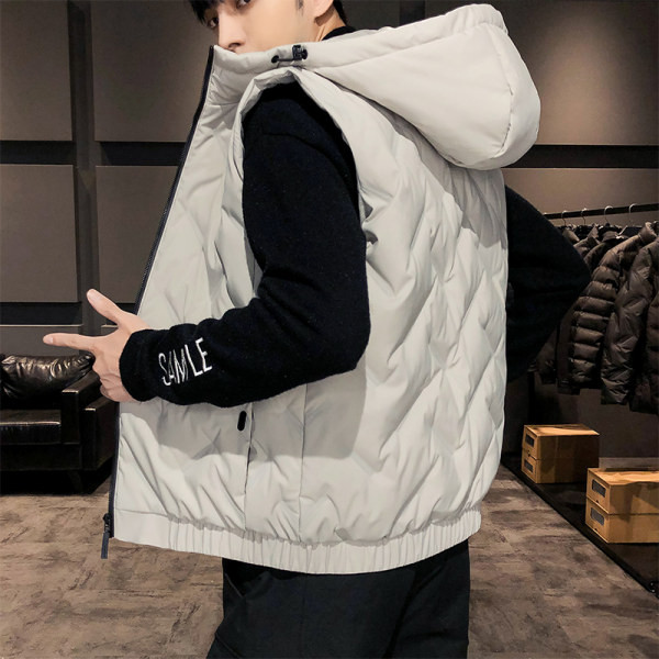 Ανδρικό αθλητικό γιλέκο με κουκούλα και γραβάτες