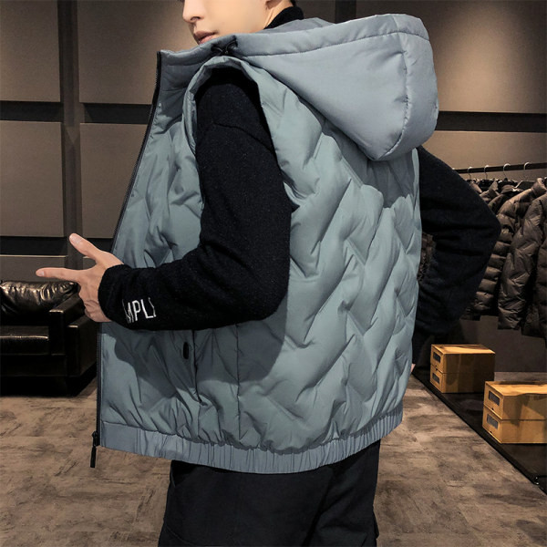 Ανδρικό αθλητικό γιλέκο με κουκούλα και γραβάτες