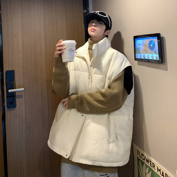 Vyriškas liemenės platus modelis su kišene ir užtrauktuku