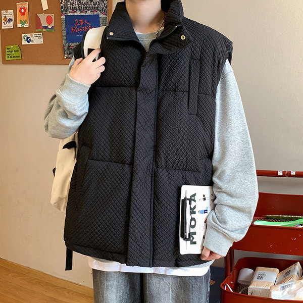 Vyriškas liemenės platus modelis su kišene ir užtrauktuku