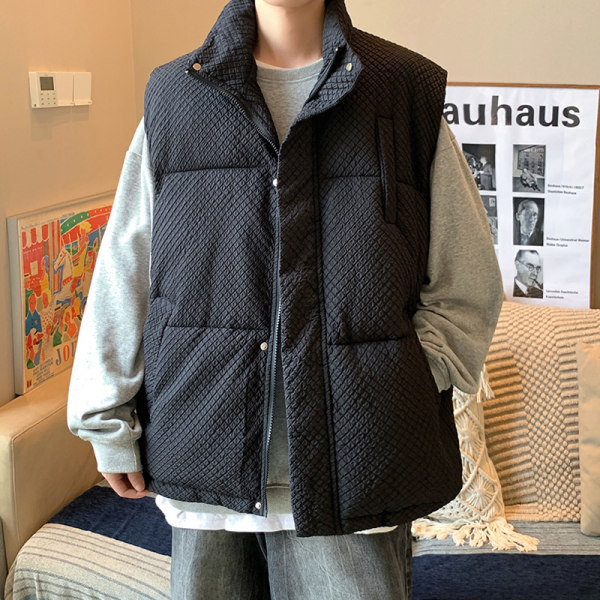 Vyriškas liemenės platus modelis su kišene ir užtrauktuku