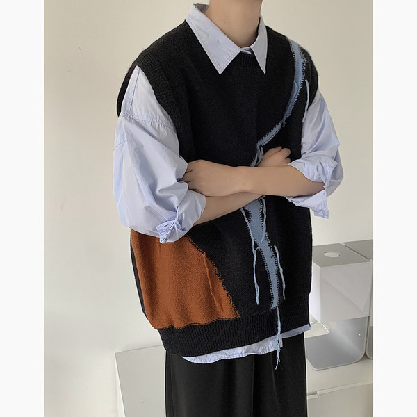 Vesta casual din tricot cu impodobire