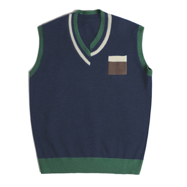 Široki muški prsluk bez kopčanja