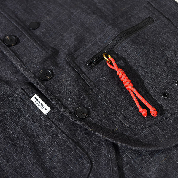 Ανδρικό γιλέκο casual με κουμπιά και τσέπη