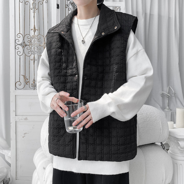 Muški čvrsti prsluk s gumbima