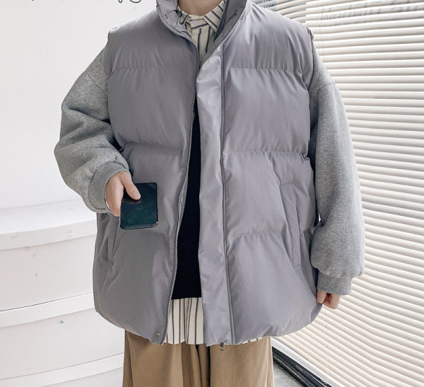 Vestă casual cu fermoar pentru bărbați