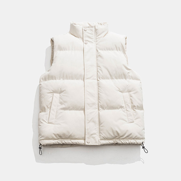 Trijų spalvų vyriška liemenė su užtrauktuku ir kišene