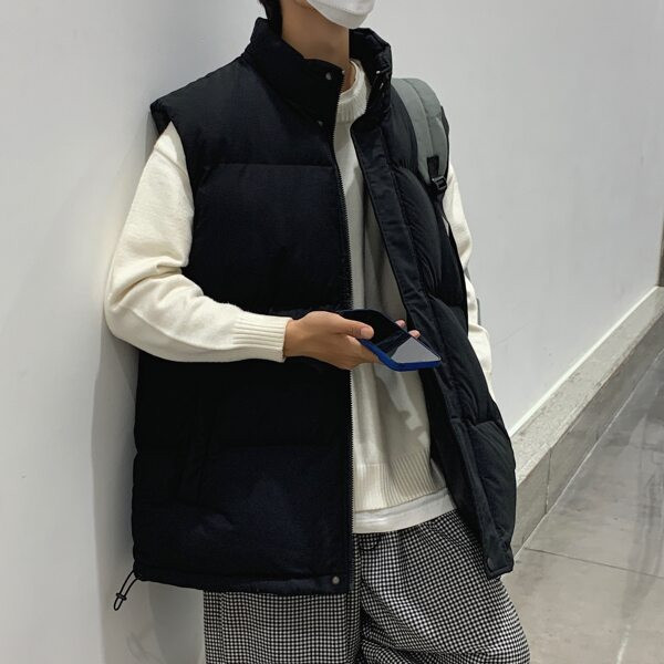 Vesta barbati model larg cu buzunare - potrivita pentru barbati si femei