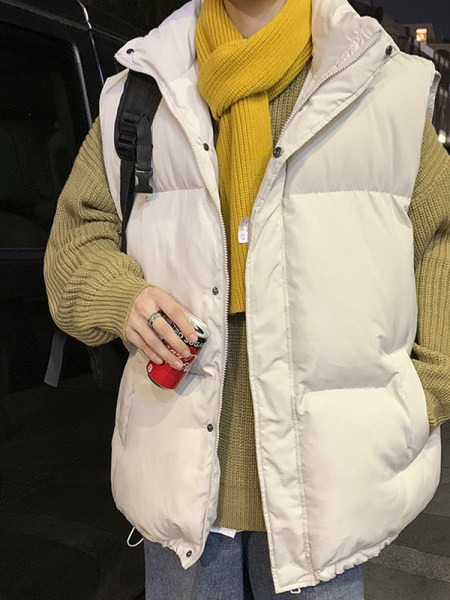 Vesta larga pentru barbati cu fermoar si nasturi