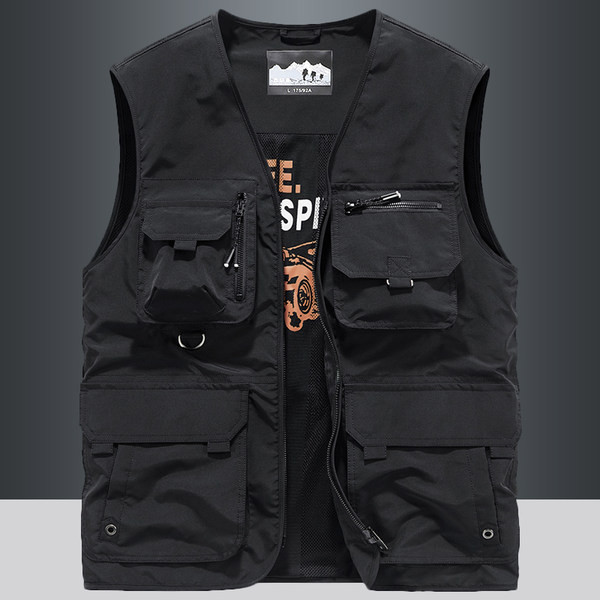 Vesta de pescuit pentru barbati cu buzunar