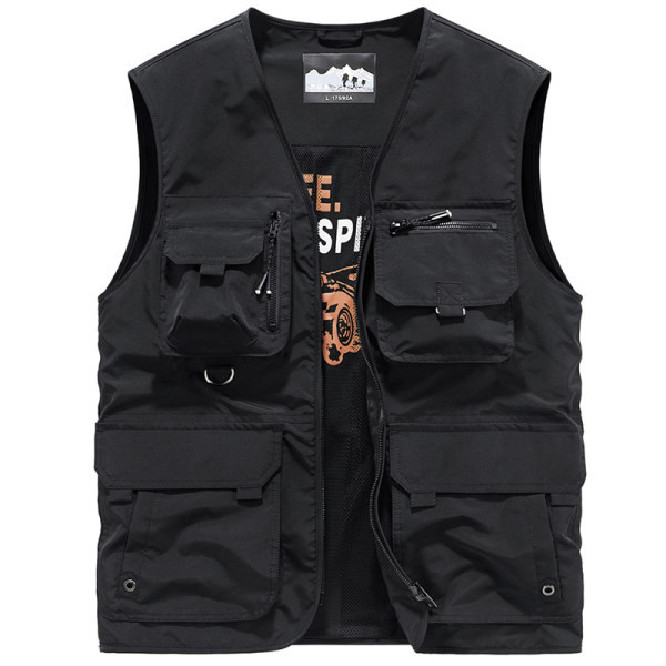 Vesta de pescuit pentru barbati cu buzunar