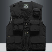 Naujo modelio vyriška tinklinė liemenė su kišene ir užtrauktuku