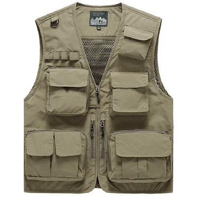 Naujo modelio vyriška tinklinė liemenė su kišene ir užtrauktuku