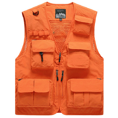 Naujo modelio vyriška tinklinė liemenė su kišene ir užtrauktuku