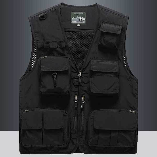 Naujo modelio vyriška tinklinė liemenė su kišene ir užtrauktuku