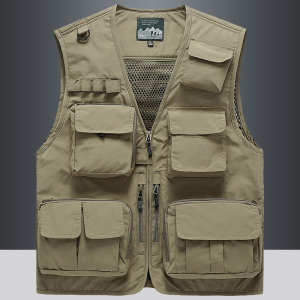 Naujo modelio vyriška tinklinė liemenė su kišene ir užtrauktuku