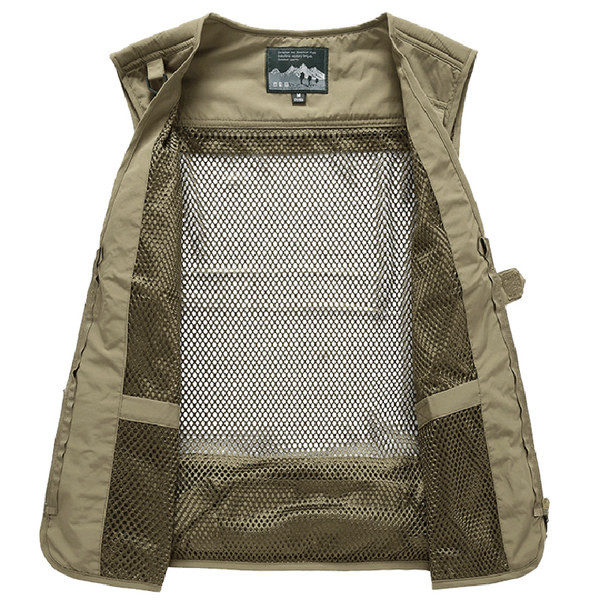 Naujo modelio vyriška tinklinė liemenė su kišene ir užtrauktuku
