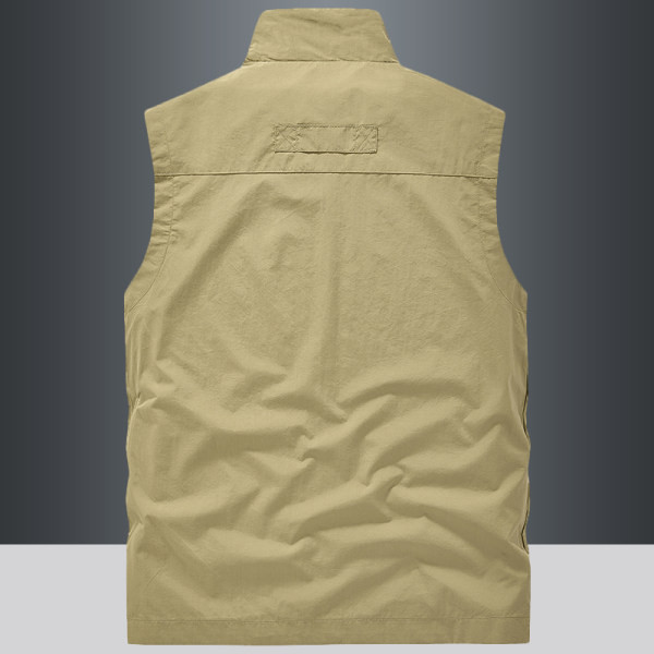 Vyriška laisvalaikio žvejybos liemenė su užtrauktuku ir kišene