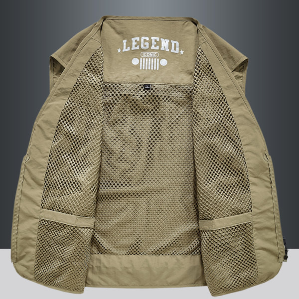 Įvairių spalvų vyriška tinklinė liemenė