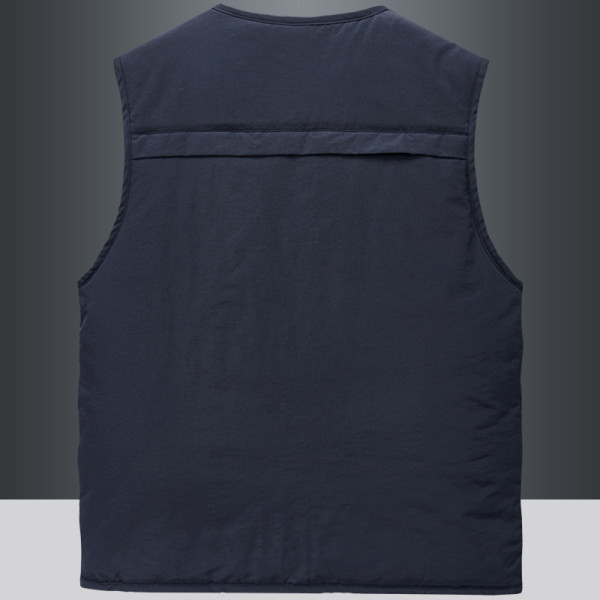 Novi model muškog prsluka s toplim džepom na podstavi i patentnim zatvaračem