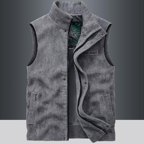 Vesta barbati tip rupturi cu nasturi si fermoar