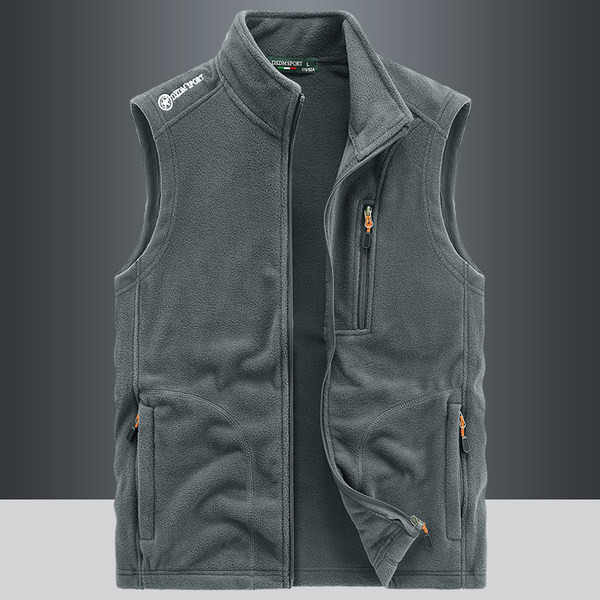 Įprasta vyriška liemenė su apykakle ir kišene