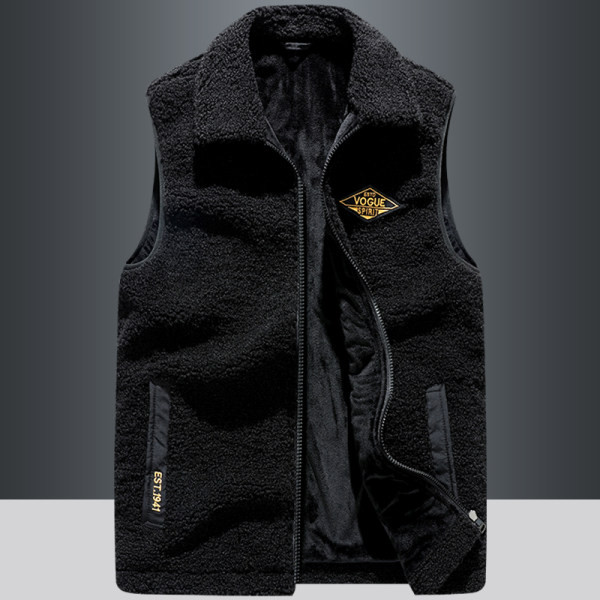 Vyriška pliušinė laisvalaikio liemenė