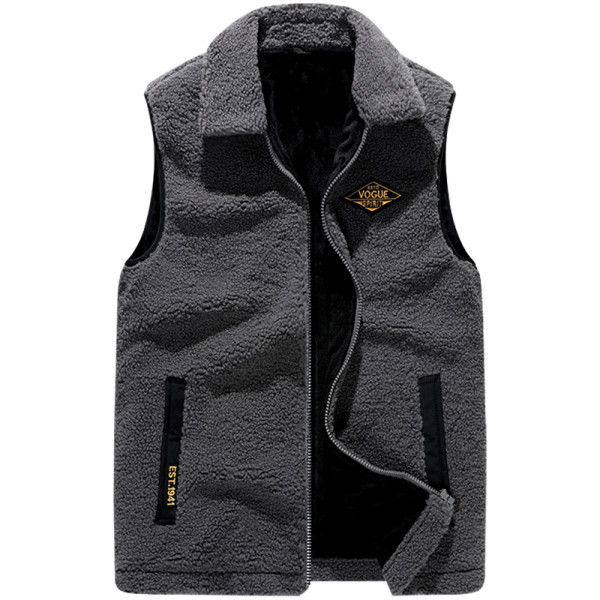 Vyriška pliušinė laisvalaikio liemenė