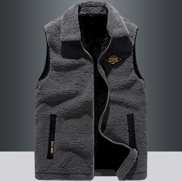 Vyriška pliušinė laisvalaikio liemenė