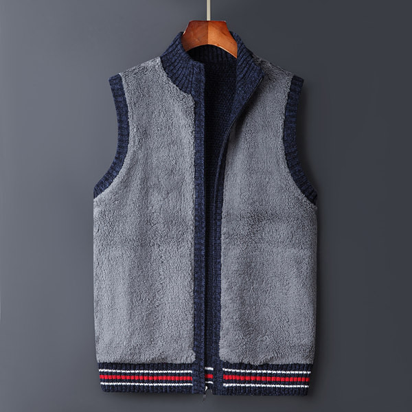 Vesta casual barbatesc cu broderie