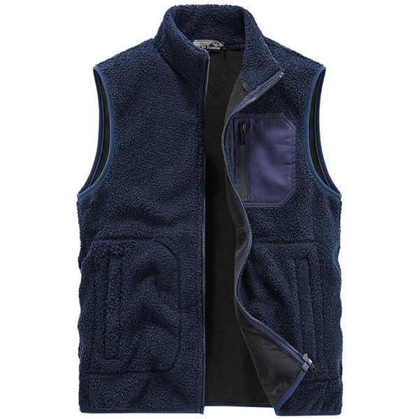 Vesta solida pentru barbati cu fermoar