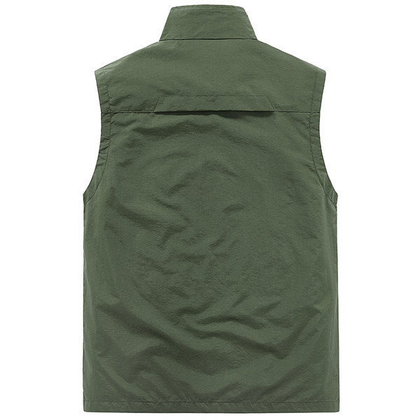 Vestă de pescuit cu fermoar pentru bărbați