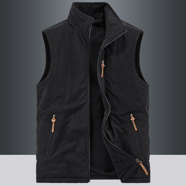 4 spalvų vyriška liemenė su užtrauktuku ir kišene