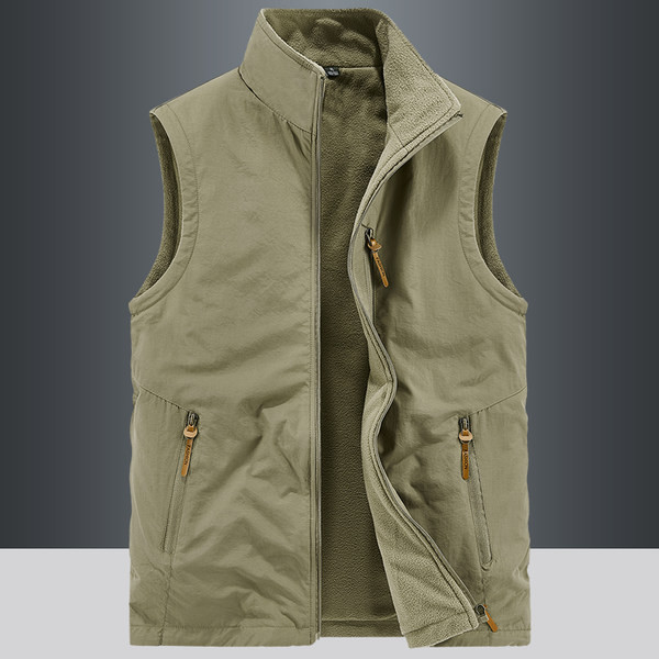 4 spalvų vyriška liemenė su užtrauktuku ir kišene