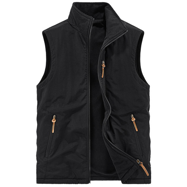 4 spalvų vyriška liemenė su užtrauktuku ir kišene