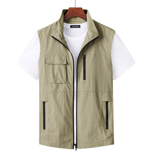 Vesta de voiaj pentru barbati cu buzunar si fermoar