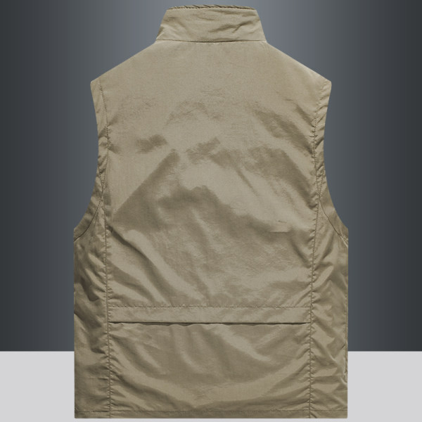 Vesta casual barbatesc cu buzunar si broderie