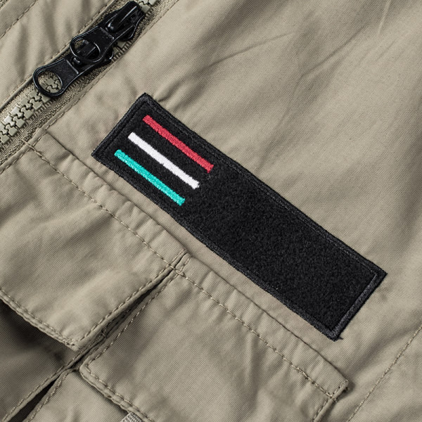 Vesta casual barbatesc cu buzunar si broderie