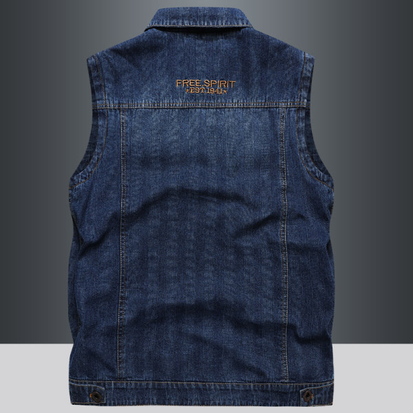 Muški traper prsluk u dvije boje